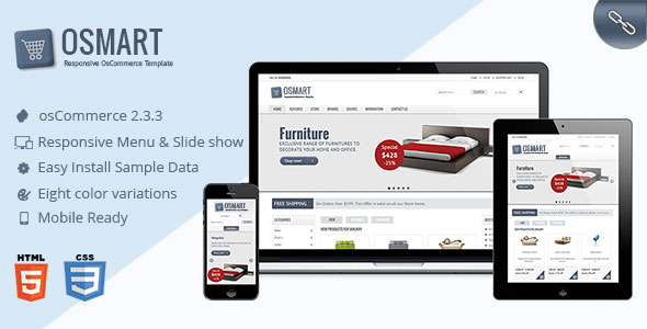 Free Download OSMART Responsive osCommerce Theme