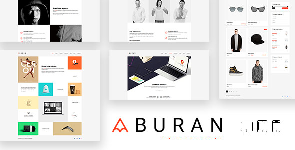 Free Download BURAN Creative Portfolio and Business WordPress Theme