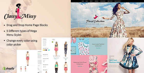 Free Download Classy Missy Fashion Store Responsive Shopify Theme