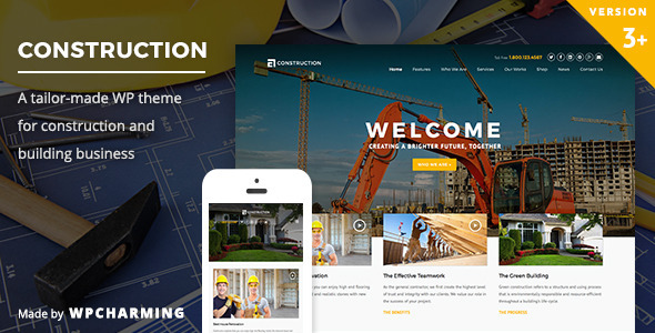 Free Download Construction v3.3 Responsive Multipurpose WordPress Theme