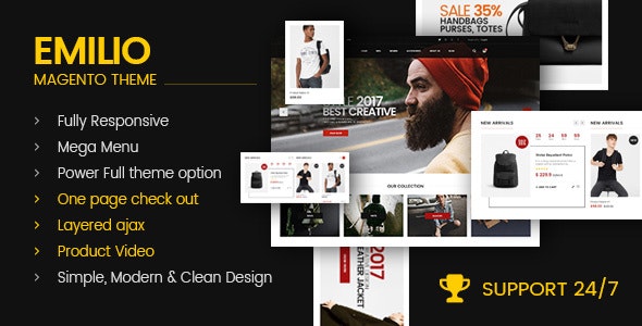 Free Download Emilio Multipurpose Responsive Magento Theme