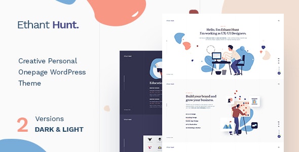 Free Download Ethant Hunt v1.0.1 Responsive Multipurpose WordPress Theme