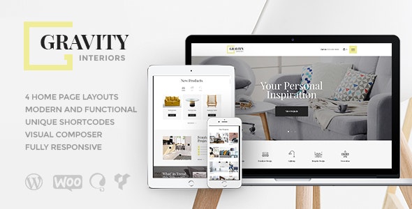 Free Download Gravity v1.2.5 Responsive Multipurpose WordPress Theme