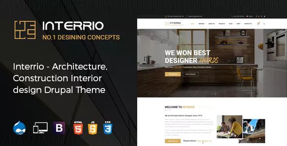 Free Download Interrio Responsive Multipurpose Drupal Theme