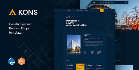 Free Download Kons v1.1 Responsive Multipurpose Drupal Theme