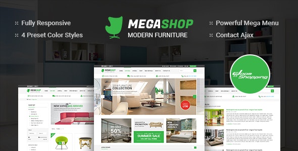 Free Download MegaShop v3.9.6 Responsive Multipurpose Joomla Theme