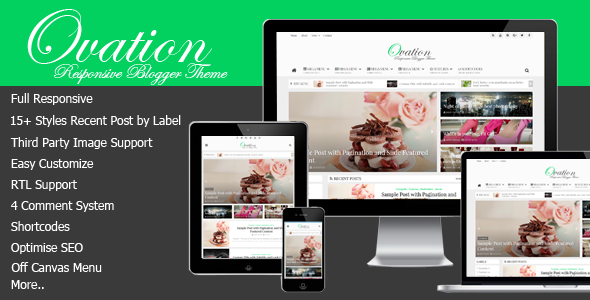 Free Download Ovation Magazine Responsive Blogger Template