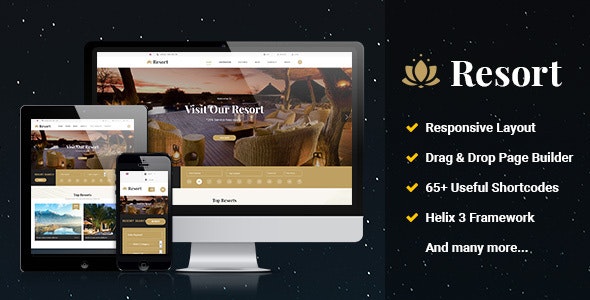 Free Download Resort II v3.9.0 Responsive Multipurpose Joomla Theme