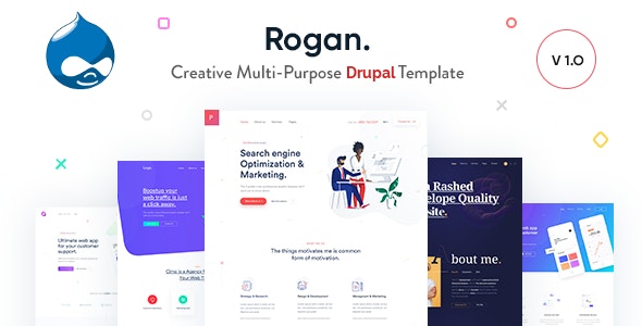 Free Download Rogan v1.5 Responsive Multipurpose Drupal Theme