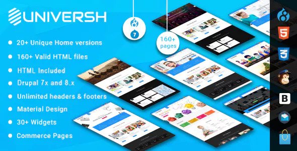 Free Download Universh Responsive Multipurpose Drupal Theme