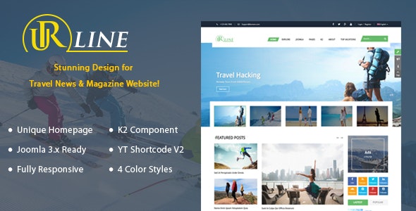 Free Download Urline v3.9.6 Responsive Multipurpose Joomla Theme