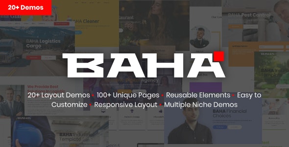 Free Download Baha v1.0 Responsive HTML Template