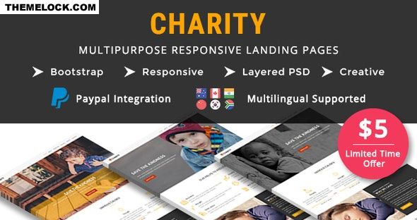Free Download Charity v1.1 Responsive HTML Template
