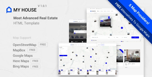Free Download My House v1.0.1 Responsive HTML Template