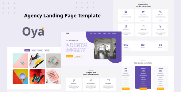 Free Download Oya v1.0 Responsive HTML Template
