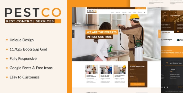 Free Download Pestco v1.0 Responsive HTML Template