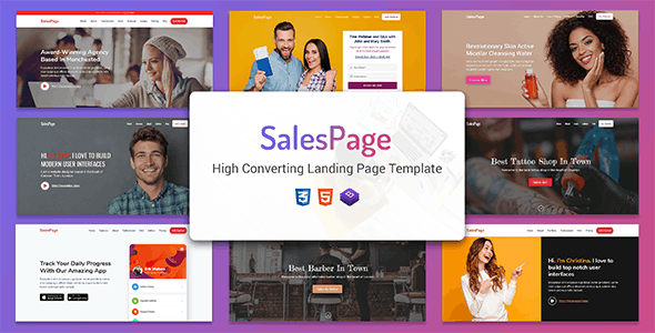 Free Download SalesPage v1.0 Responsive HTML Template