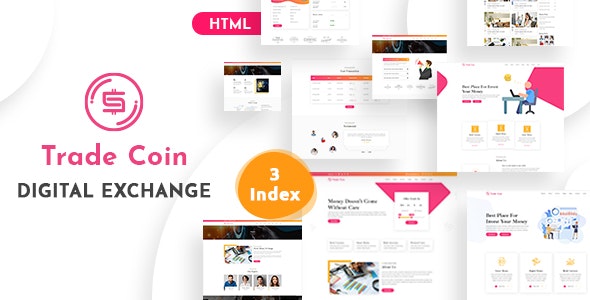 Free Download Trade Coin v1.0 Responsive HTML Template