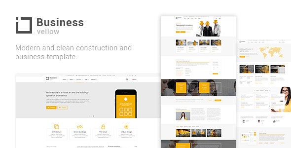Free Download Yellow Business v1.0 Responsive HTML Template